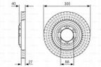 Tarcza hamulcowa; przednia - BOSCH 0 986 479 V29