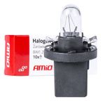 Żarówki halogenowe T5 B8.5D 12V BAX1.2W 10szt. - AMIO AMI03371