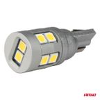 Żarówki LED CANBUS T10 W5W 12 SMD 3030 White 12V 24V - AMIO AMI04243 — zdjęcie 3