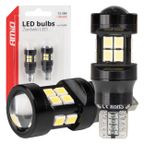 Żarówki LED CANBUS T15 W16W 15SMD 2835 White 12V 24V - AMIO AMI04245