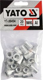 Nitonakretki aluminiowe m6, 20szt - YATO YATYT-36454