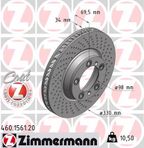 Tarcza hamulcowy prawa - ZIMMERMANN 460.1561.20 — zdjęcie 2
