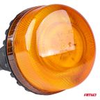 Lampa ostrzegawcza błyskowa kogut 36 LED flex R65 R10 12V 24V W03p - AMIO AMI02293 — zdjęcie 2