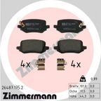 Klocki hamulcowe - ZIMMERMANN 26487.175.2 — zdjęcie 2