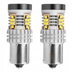 Żarówki LED CANBUS 3020 24SMD 1156 BA15S P21W R10W R5W White 12V 24V - AMIO AMI02797 — zdjęcie 5