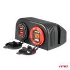 Obudowa podwójna ramka panel USB MOD-16 - AMIO AMI02866 — zdjęcie 4