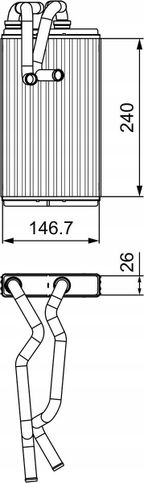 Nagrzewnica - VALEO 811525
