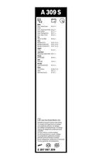 Pióro wycieraczki Aerotwin, komplet - BOSCH 3 397 007 309