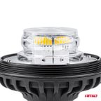 Lampa ostrzegawcza błyskowa kogut 36 LED śruba R65 R10 12V 24V W03sb - AMIO AMI02294 — zdjęcie 3