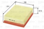 Filtr powietrza panelowy - VALEO 585012 — zdjęcie 2