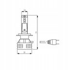 Led h7 12v up to led 6000k 3000lm - BOSMA LED7626 — zdjęcie 4