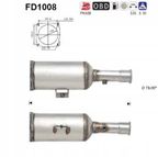 Filtr cząstek stałych dpf citroen c8 2,0hdi euro 4 - AS FD1008