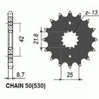 Zębatka przednia - SUNSTAR SUNF511-17