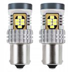 Żarówki LED CANBUS 3020 24SMD 1156 BA15S P21W R10W R5W White 12V 24V - AMIO AMI02797