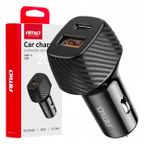 Ładowarka samochodowa QC+PD 20W USB-A + USB-C - AMIO AMI04282 — zdjęcie 2