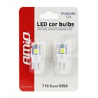 Żarówki LED STANDARD T10 W5W 5xSMD 5050 12V - AMIO AMI01284 — zdjęcie 5