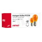 Żarówki halogenowe PY21W BAU15s 12V 21W AMBER 10 szt. (E8) - AMIO AMI01158 — zdjęcie 3