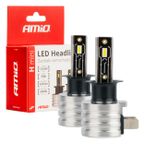 Żarówki samochodowe LED seria H-mini H3 6500K Canbus - AMIO AMI03330