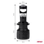 Żarówki samochodowe LED seria PL Lens H7 soczewka 6000K Canbus - AMIO 03668 — zdjęcie 5