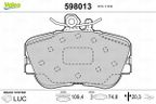 Klocki hamulcowe - VALEO 598013 — zdjęcie 2