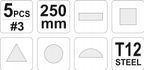 Zestaw Pilników do Metalu 5cz. - YATO YATYT-6239 — zdjęcie 2