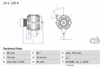 Alternator bmw e39/46 2,0-3,0b 95-05 - BOSCH 0 986 041 810 — zdjęcie 2