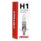 Żarówka halogenowa H1 12V 55W filtr UV (E8) - AMIO AMI01484 — zdjęcie 3