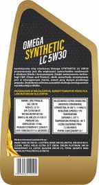 Olej omega 5w-30 5l synthetic lc - OMEGA OIL OLEOMELC5L — zdjęcie 3