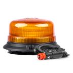 Lampa ostrzegawcza błyskowa kogut 36 LED magnes R65 R10 12V 24V W03m - AMIO AMI02295
