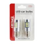 Żarówki LED CANBUS 3030 24SMD BA15S P21W White 12V 24V - AMIO AMI01445 — zdjęcie 3