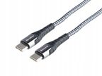 Kabel usb c-usb c 200cm mikrofibra - CARMOTION CRM63035 — zdjęcie 2