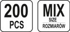 Zestaw Sprężyn 200 Szt. Mix Rodzajów - YATO YATYT-06875 — zdjęcie 4