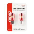 Żarówki LED CANBUS 27SMD 3014 T10e W5W White 12V 24V - AMIO AMI01446 — zdjęcie 5