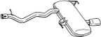 Tłumik układu wydechowego tył - BOSAL BOS278-673
