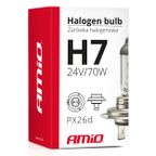 Żarówka halogenowa H7 24V 70W filtr UV (E8) - AMIO AMI01252 — zdjęcie 5