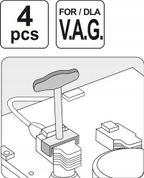 Zestaw sciagaczy do cewek zaplon. vag - YATO YATYT-06205 — zdjęcie 3
