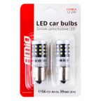 Żarówki LED CANBUS 2016 39SMD 1156 BA15S P21W R10W R5W White 12V 24V - AMIO AMI02799 — zdjęcie 4