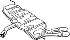 Tłumik układu wydechowego tył - BOSAL BOS233-493