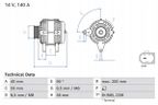 Alternator - BOSCH 0 986 085 040