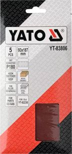 Papier scierny 90mm x 187mm p180 - YATO YT-83806 — zdjęcie 2