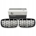 Grill bmw diament, srebrny, bmw x5 e70 - SKV ESEN 66SKV293