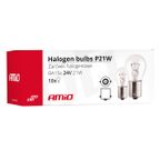 Żarówki halogenowe P21W BA15s 24V 10 szt. (E8) - AMIO AMI01006 — zdjęcie 3