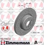Tarcza hamulcowy prawa - ZIMMERMANN 150.2983.52 — zdjęcie 2