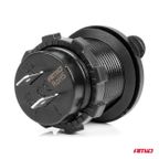 Wodoodporna ładowarka z gniazdami 2x USB 12V 24V MOD-03 - AMIO AMI02853 — zdjęcie 2