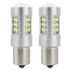 Żarówki LED CANBUS 3030 24SMD BA15S P21W White 12V 24V - AMIO AMI01445