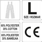 Spodnie Robocze Ogrodniczki DAN Rozm. L - YATO YATYT-80292 — zdjęcie 3