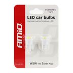 Żarówki LED STANDARD T10 W5W 3xSMD 7020 12V - AMIO AMI01096 — zdjęcie 5