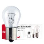 Żarówki halogenowe P21W BA15s 24V 10 szt. (E8) - AMIO AMI01006