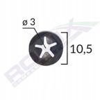 Mocowanie logo           25szt 3mm - ROMIX 16021 — zdjęcie 2