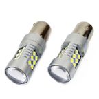 Żarówki LED CANBUS 3030 24SMD BA15S P21W White 12V 24V - AMIO AMI01445 — zdjęcie 2